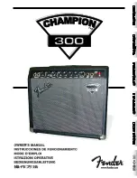 Предварительный просмотр 1 страницы Fender Champion 300 Owner'S Manual