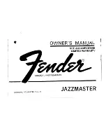Fender Classic Jazzmaster Special Owner'S Manual preview