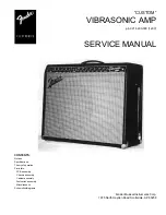 Fender Custom Vibrasonic AMP Service Manual предпросмотр