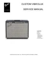 Fender Custom Vibrolux Service Manual preview