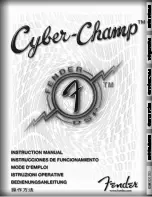 Предварительный просмотр 1 страницы Fender CYBER-CHAMP Manual