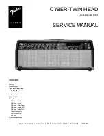 Fender CYBER-TWIN HEAD Service Manual предпросмотр