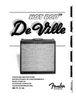 Fender De Ville Hot Rod Operating Instructions Manual preview