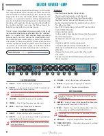 Preview for 8 page of Fender Deluxe Reverb-AMP Owner'S Manual