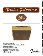 Предварительный просмотр 1 страницы Fender EC Twinolux Owner'S Manual