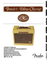 Preview for 1 page of Fender EC Vibro Champ Owner'S Manual