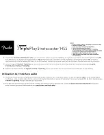 Preview for 15 page of Fender Fishman TriplePlay Stratocaster HSS Instruction Manual