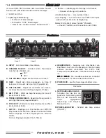 Предварительный просмотр 14 страницы Fender FM15DSP Owner'S Manual