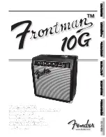 Fender Frontman 10G Owner'S Manual предпросмотр