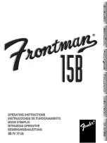 Fender Frontman 15B Operating Instructions Manual preview