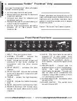 Предварительный просмотр 6 страницы Fender Frontman 15G Instruction Manual