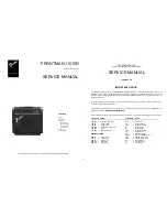 Preview for 1 page of Fender Frontman 15R Service Manual