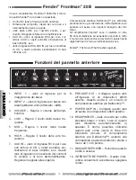 Preview for 12 page of Fender Frontman 25B Operating Instructions Manual