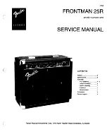 Предварительный просмотр 1 страницы Fender Frontman 25R (Series II) Service Manual