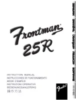 Fender Frontman 25R Instruction Manual предпросмотр