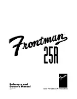 Fender Frontman 25R Reference And Owner'S Manual предпросмотр