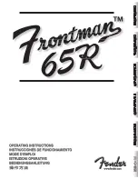 Предварительный просмотр 1 страницы Fender Frontman 65R Operating Instructions Manual