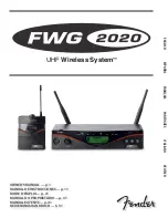 Предварительный просмотр 1 страницы Fender FWG 2020 Owner'S Manual