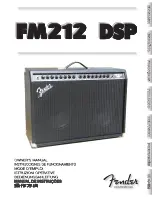 Preview for 1 page of Fender Guitar FM 212 DSP Owner'S Manual