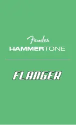 Fender HAMMERTONE FLANGER Manual preview