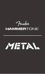 Fender HAMMERTONE METAL Quick Start Manual preview