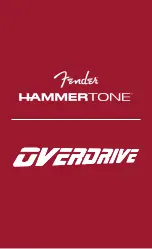 Preview for 2 page of Fender HAMMERTONE OVERDRIVE Manual