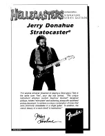 Fender HELLECASTERS JERRY DONAHUE STRATOCASTER Manual preview