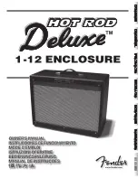 Fender Hot Rod Deluxe Owner'S Manual preview