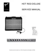 Fender Hot Rod Deluxe Service Manual preview