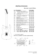 Предварительный просмотр 2 страницы Fender John Mayer Stratocaster Rosewood Wiring Diagram