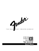 Preview for 1 page of Fender KXR 200 Owner'S Manual