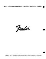 Предварительный просмотр 18 страницы Fender MA6 Manual