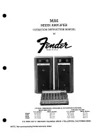 Предварительный просмотр 3 страницы Fender MA6 Operating Instructions Manual