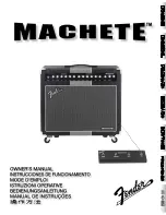 Fender Machete Owner'S Manual предпросмотр