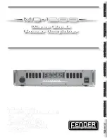 Fender MB-1200 Owner'S Manual предпросмотр