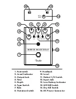 Preview for 2 page of Fender MIRROR IMAGE DELAY Manual