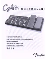 Предварительный просмотр 1 страницы Fender Music Pedal Instruction Manual