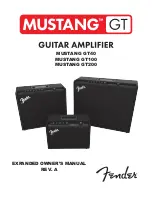 Fender Mustang GT100 Expanded Owner'S Manual preview