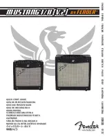 Предварительный просмотр 1 страницы Fender Mustang II V.2 Quick Start Manual