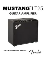 Fender Mustang LT25 User Manual preview