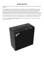 Предварительный просмотр 3 страницы Fender Mustang LT50 Owner'S Manual