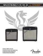 Предварительный просмотр 1 страницы Fender Mustang v.2 Quick Start Manual