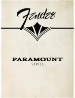 Preview for 1 page of Fender Paramount Series Owner'S Manual