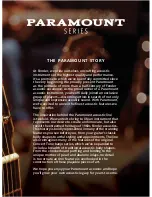 Preview for 3 page of Fender Paramount Series Owner'S Manual