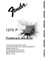 Fender PASSPORT 1270P Operating Instructions Manual preview