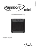 Предварительный просмотр 1 страницы Fender Passport Mini Owner'S Manual