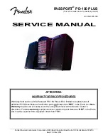 Fender PASSPORT PD-150 PLUS Service Manual предпросмотр