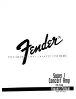 Fender PR 244 Owner'S Manual preview