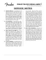 Предварительный просмотр 4 страницы Fender PR 524 Service Manual