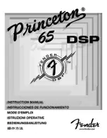 Fender Princeton 65 DSP Instruction Manual предпросмотр